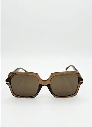 Сонцезахисні окуляри versace medusa rectangular коричневі