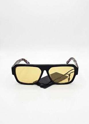 Сонцезахисні окуляри prada symbole rectangular sunglasses чорно-фіолетові