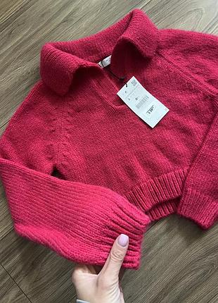 Светр поло жіночий zara рожевий