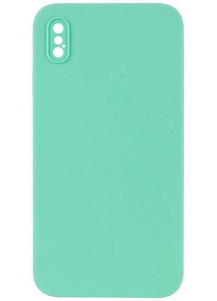 Чехол silicone case square full camera protective (aa) nologo для apple iphone xs max (6.5")