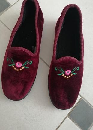 Тапки велюровые