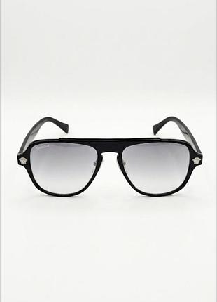 Сонцезахисні окуляри унісекс versace medusa aviator чорні