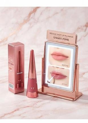 Блиск-плампер для губ vt cosmetics reedle shot lip plumper (відтінок usagi pink), 4.3 г / 4.6 г