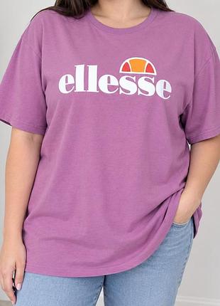 Фиолетовая женская футболка от бренда ellesse. футболка женская ellesse albany l.