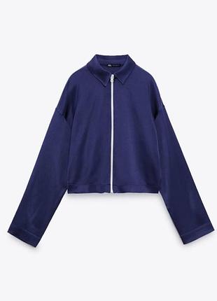 Сатиновий піджак-бомбер zara