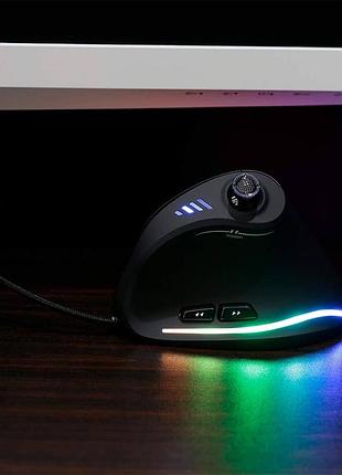 Вертикальна дротова ігрова миша docooler zelotes c-18 pmw-3325, регульована, 10000dpi, rgb-підсвічування 7