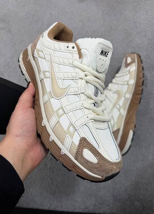 Кросівки nike p-6000 light brown white gore tex