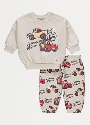 Комплект одежды disney cars: толстовка и спортивные штаны с изображением mcqueen george