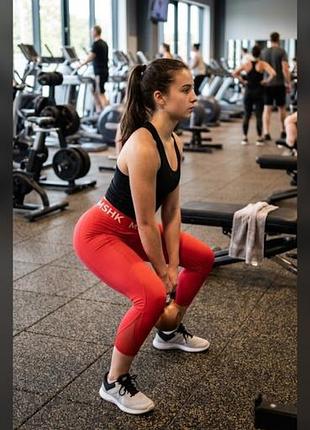 Лосіни жіночі  gymshark  коралові м