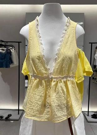 Стильга блуза zara колір масло