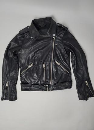 Allsaints balfern biker — стильная женская кожаная косуха