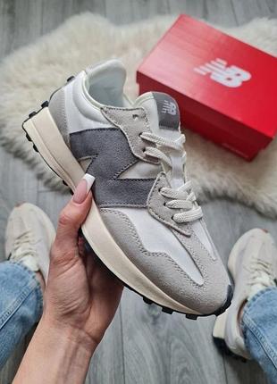 New balance 327 white grey 3