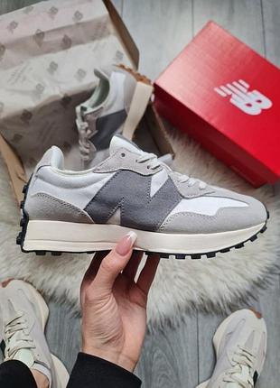 New balance 327 white grey 2