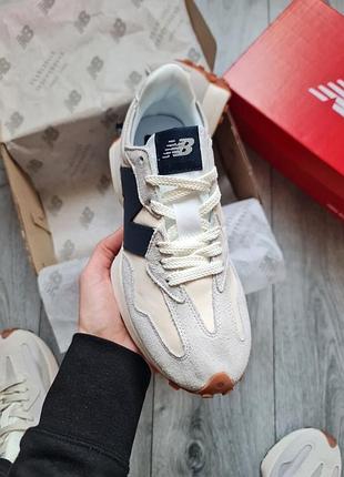 New balance 327 white/ grey/navy 5