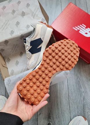 New balance 327 white/ grey/navy 7