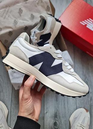 New balance 327 white/ grey/black