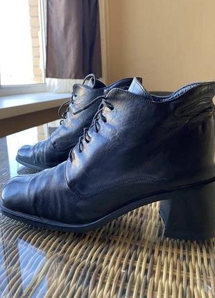 Шкіряні ботильйони made in italy,оригінальні 3