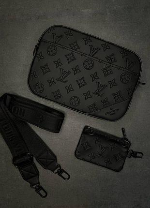 Чоловіча чорна сумка louis vuitton