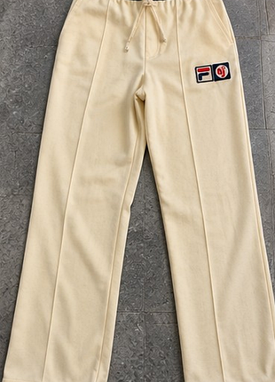 Винтажные спортивные штаны fila björn borg bj 70s/80s кремовые s 44 ретро теннис