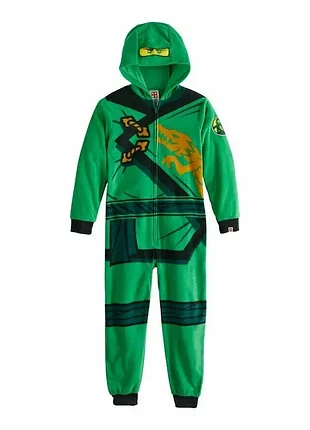 Яскравий дитячий комбінезон-кігурумі lego ninjago (зелений ніндзя ллойд)