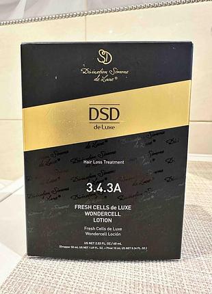 Лосьйон + активатор fresh cells dsd de luxe 3.4.3a — засіб проти випадіння та для росту волосся, 60 мл