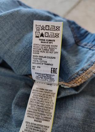 Котонова джинсова міді сукня m&s 7