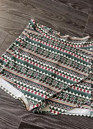 Шорты бохо зеленые zara 2