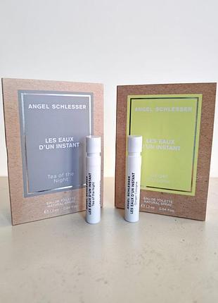 Angel schlesser les eaux d'un instant tea of them night и ginger cologne набор пробников туалетной воды 2х1.2 мл