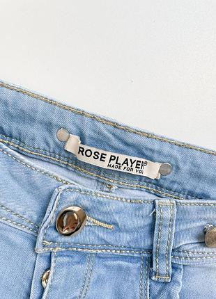 Женские джинсовые шорты rose player 6
