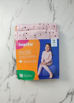 Хлопковая пижама для девочки от немецкого бренда lupilu