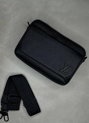 Чоловіча чорна сумка louis vuitton