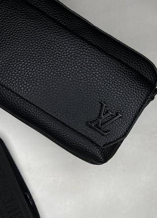 Мужская черная сумка louis vuitton 3