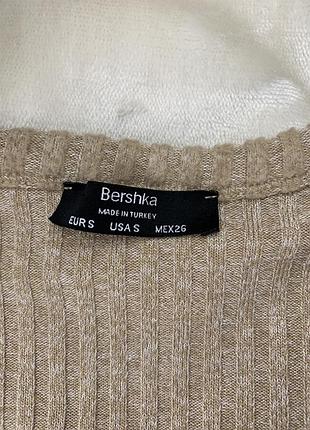 Укорочений кардиган у рубчик від bershka.🩷 4