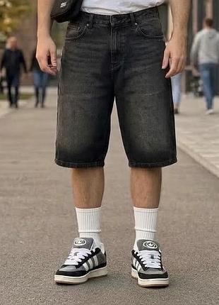 Джинсові шорти-бермуди pull&bear stwd (jorts), розмір eur 42