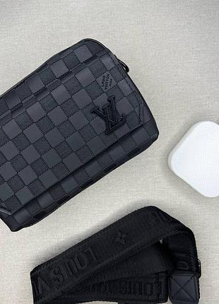 Чоловіча чорна сумка louis vuitton