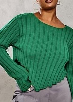 Зелений короткий светт prettylittlething #4931