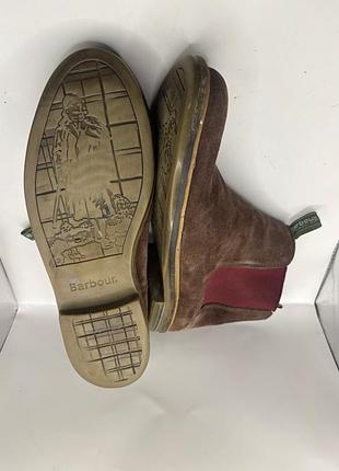 Черевики чоловічі barbour farsley темно-коричневі замшеві