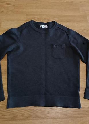 Кофта чоловіча stone island сіра, розмір l, але підходить на м