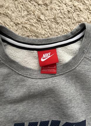 Худі чоловіче nike утеплене сіре 3