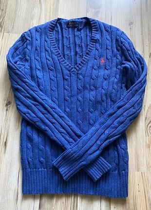 Светр від ralph lauren , синього кольору,котон,розмір xs, s