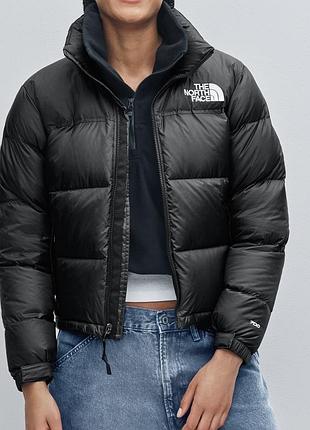 Куртка пуховик жіноча the north face nuptse чорна l-xl
