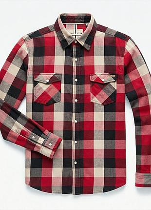 Стильна чоловіча сорочка в клітинку розмір l-xl