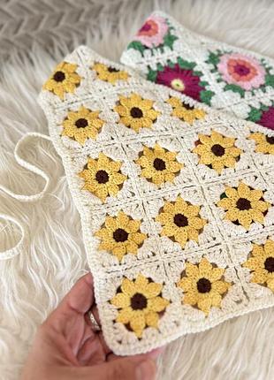 Трендова вʼязана косинка в стилі кроше 🌼🌼🌼