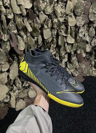Футзалки nike mercurial superfly 6 academy ic оригінал, бампи з носком розмір 44.5 (28-28.5 см) / ah7369