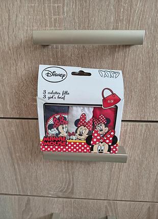 Дитячі трусики набір мінні маус р.116/128 мишка мультик disney