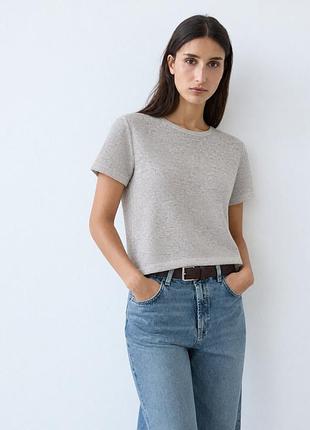 Льняна футболка massimo dutti m