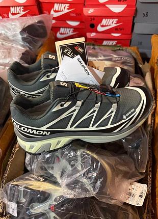 Salomon s lab xt-6 gore-tex black lime cream 2