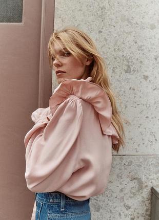 Блуза пудрова h&m 3