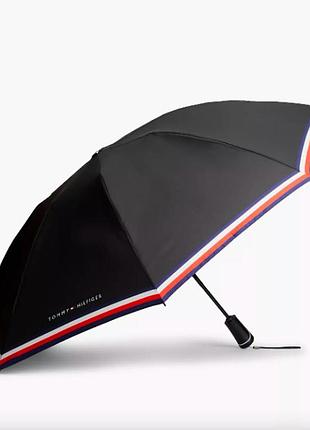Зонт парасолька tommy hilfiger. цвет: black corp stripe