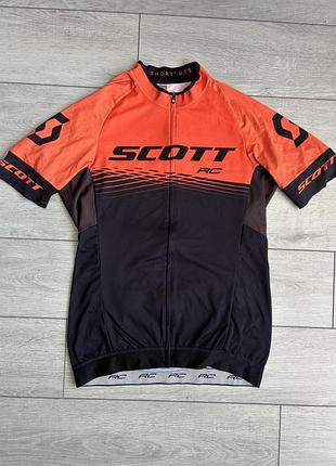 Профессиональная велофутболка скотт scott rc pro cycling bike jersey size l л размер велоджерси веломайка футболка джерси профи оригинал